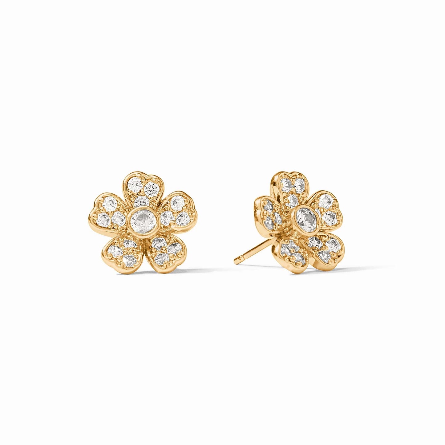 Julie Vos Laurel Stud Cubic Zirconia