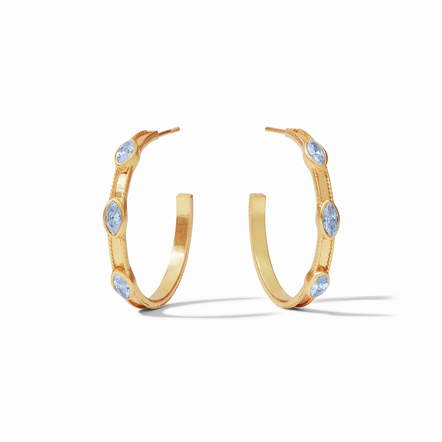 Julie Vos Monaco Hoop, Chalcedony Blue