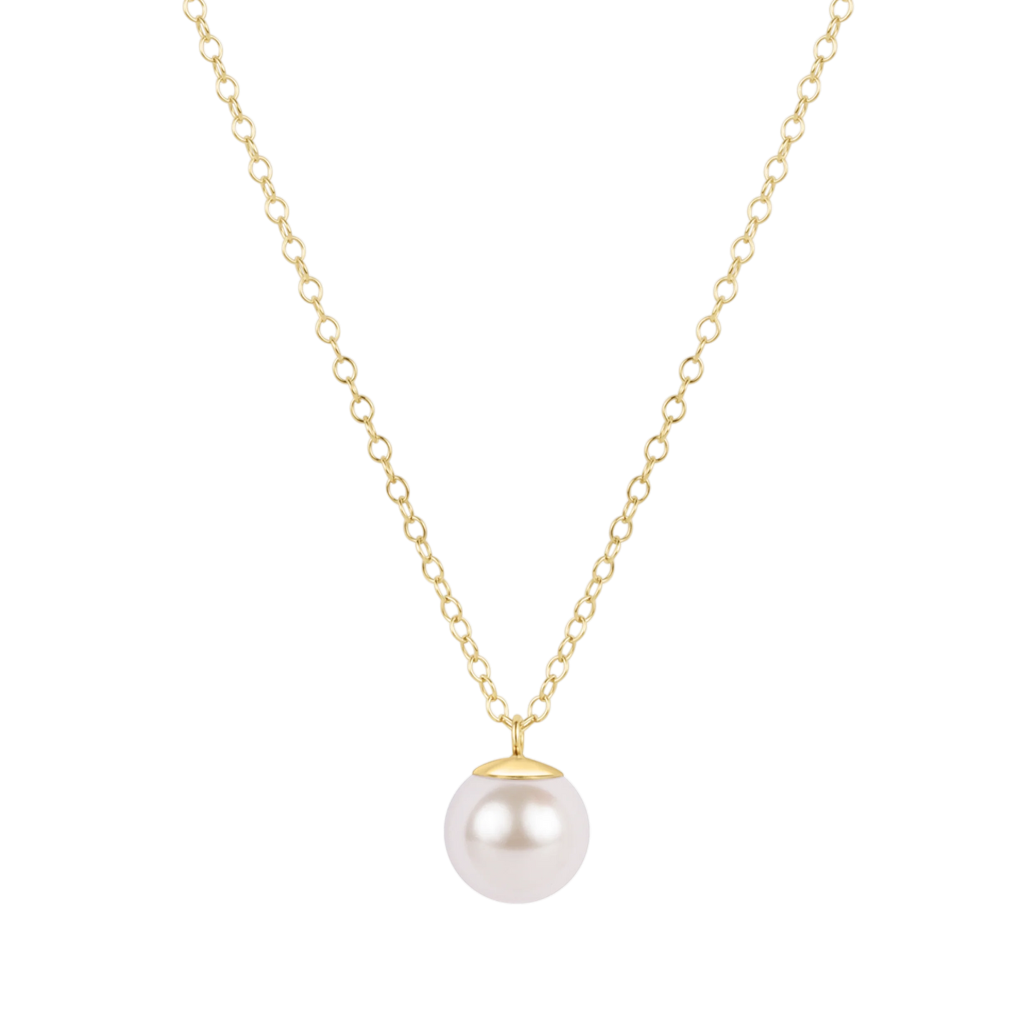 Enewton 16" Necklace Gold - Classic Pearl 10mm Charm