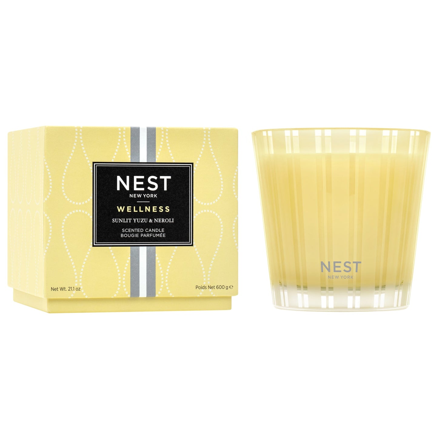 NEST Fragrances Welleness Sunlit Yuzu & Neroli 3-Wick Candle