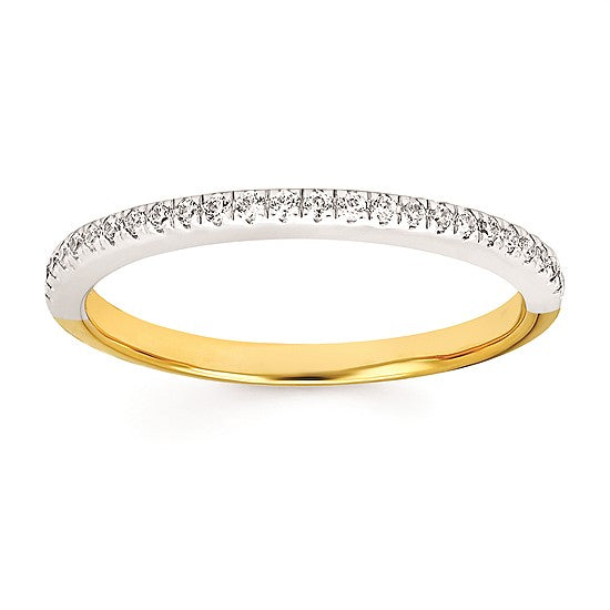 14KYW Diamond Wedding Band