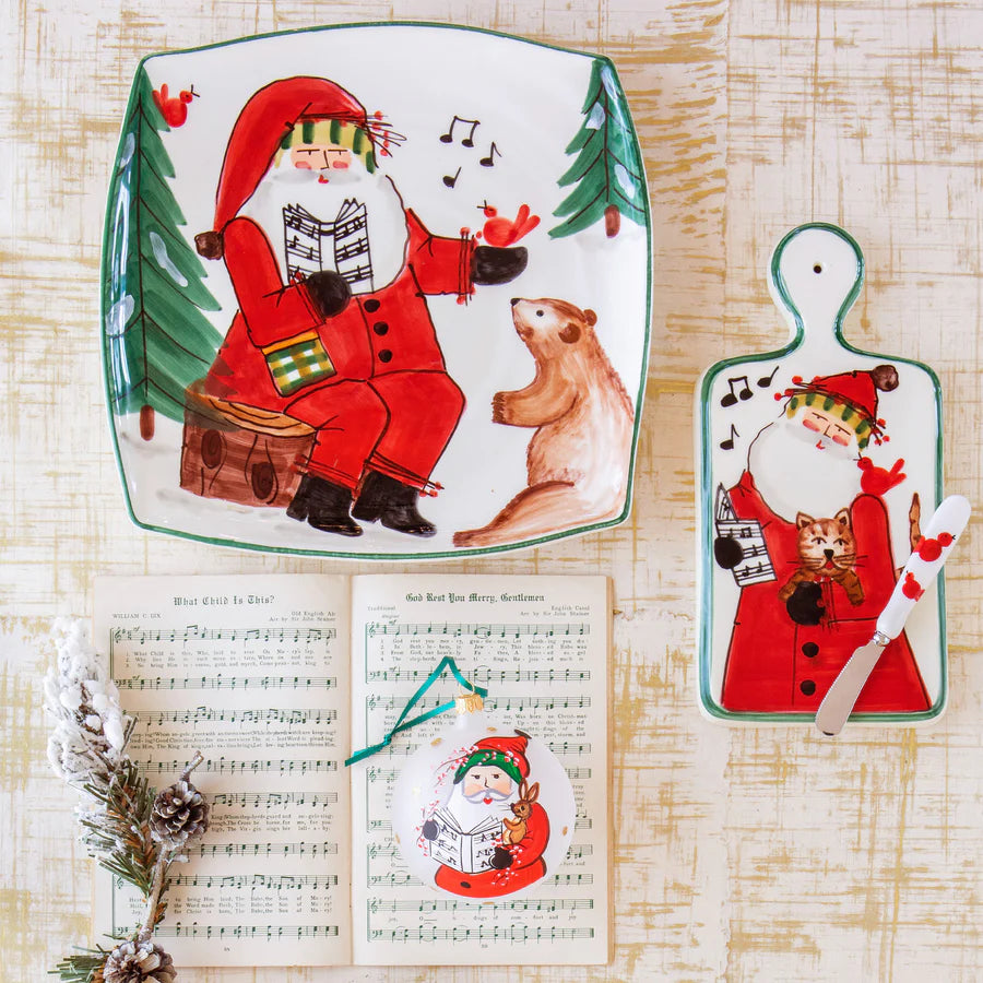 Vietri Old St. Nick 2023 Limited Edition Square Platter
