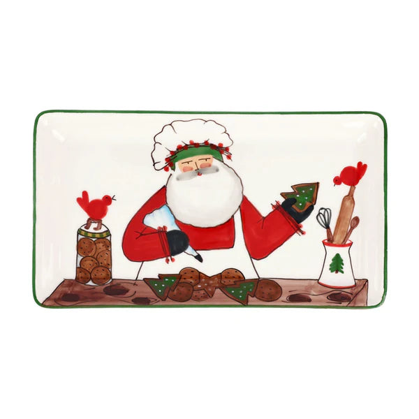 Vietri Old St. Nick 2025 Limited Rectangular Platter