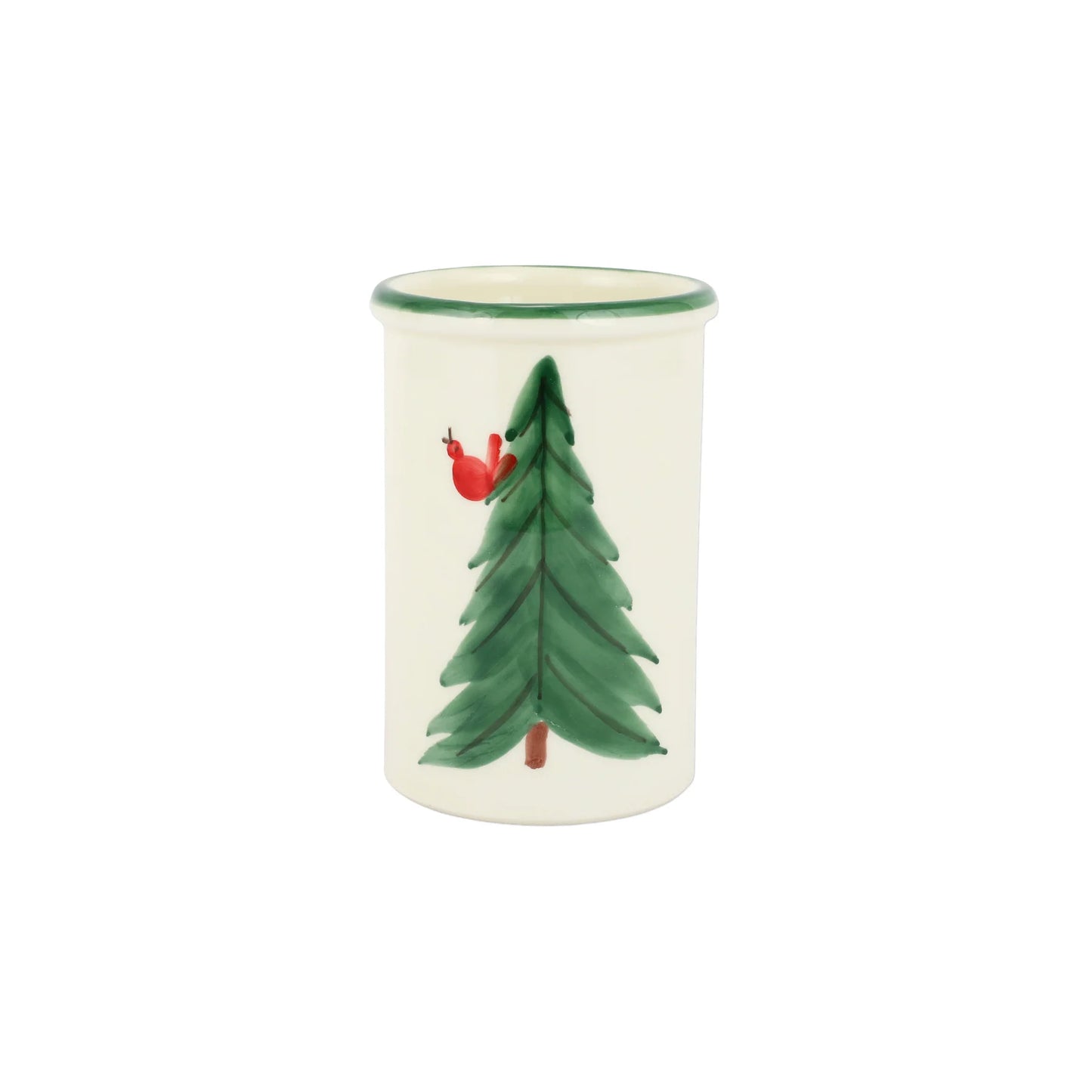 Vietri Old St. Nick Utensil Holder with Carrots