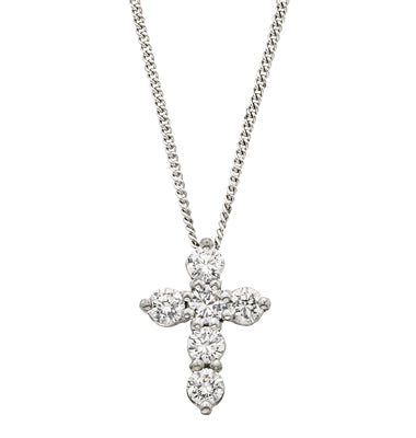 PeJay 14K Diamond Cross
