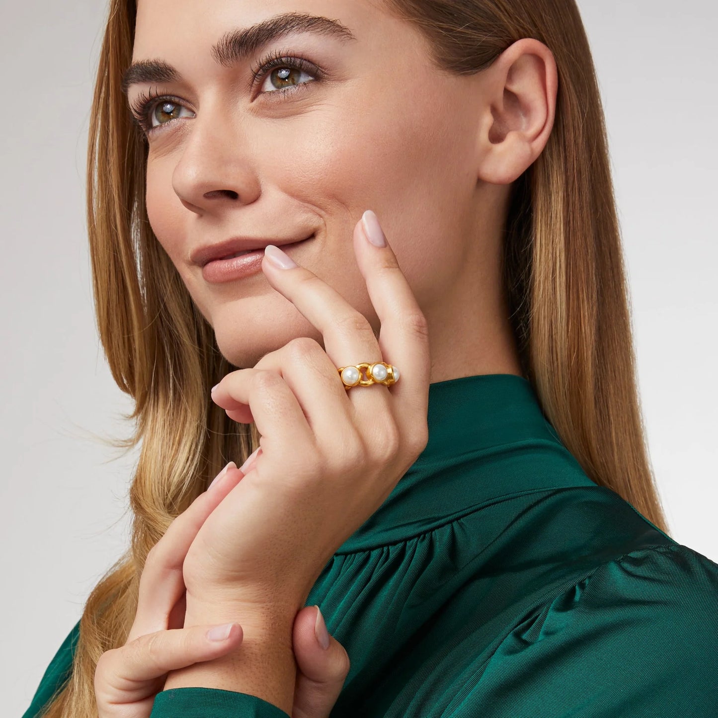 Julie Vos Palermo Ring, Pearl