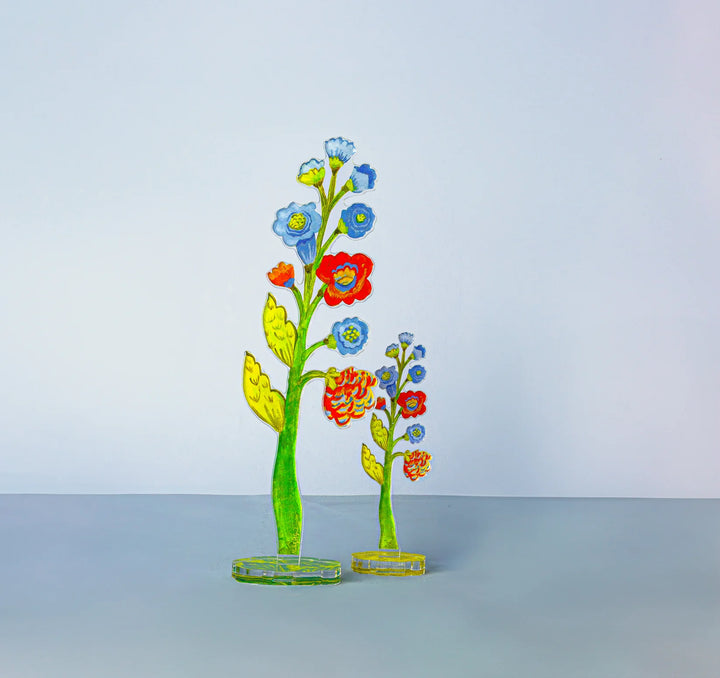 Periwinkle Blossoms Acrylic Single Flower