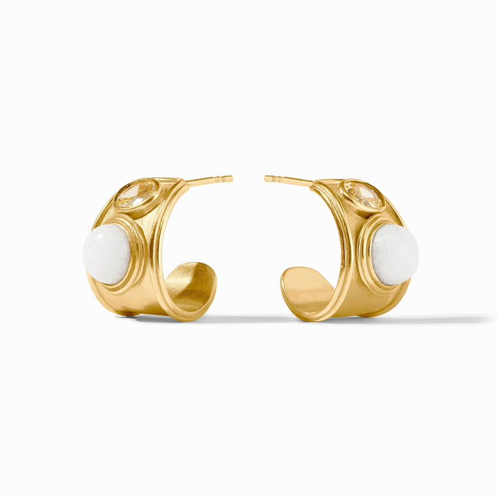 Julie Vos Portofino Stone Hoop