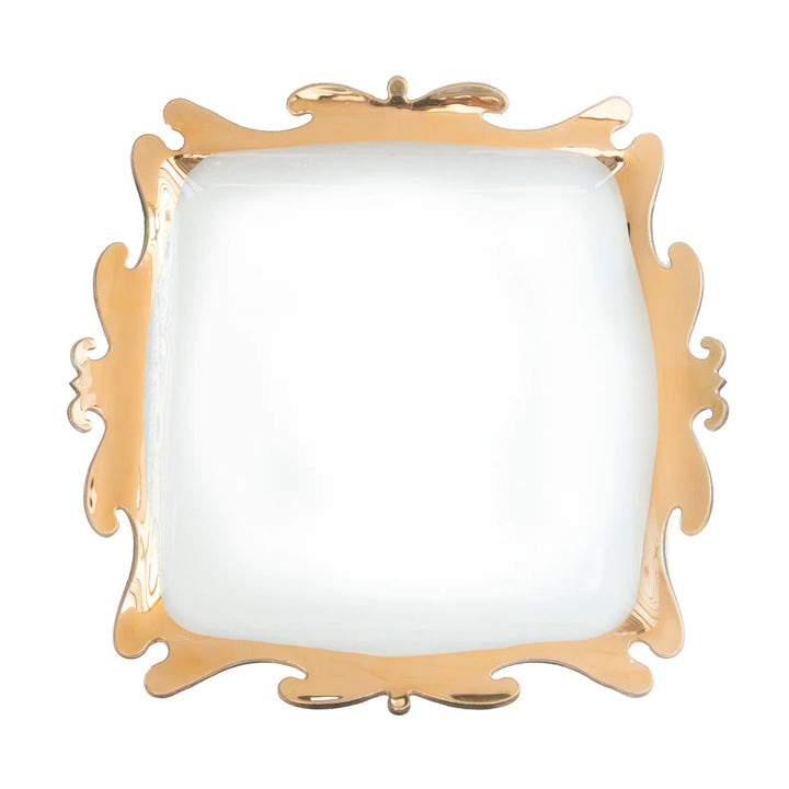 Annieglass Rococo Square Platter