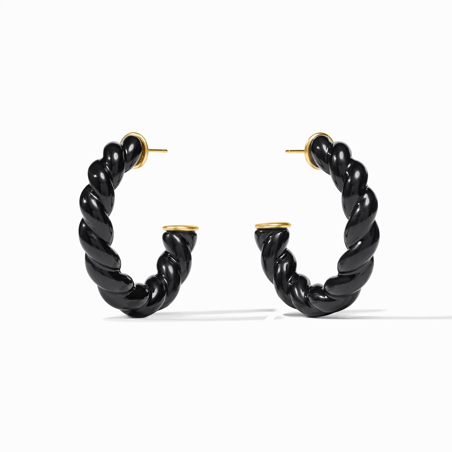 Julie Vos Ravello Hoop Obsidian Black