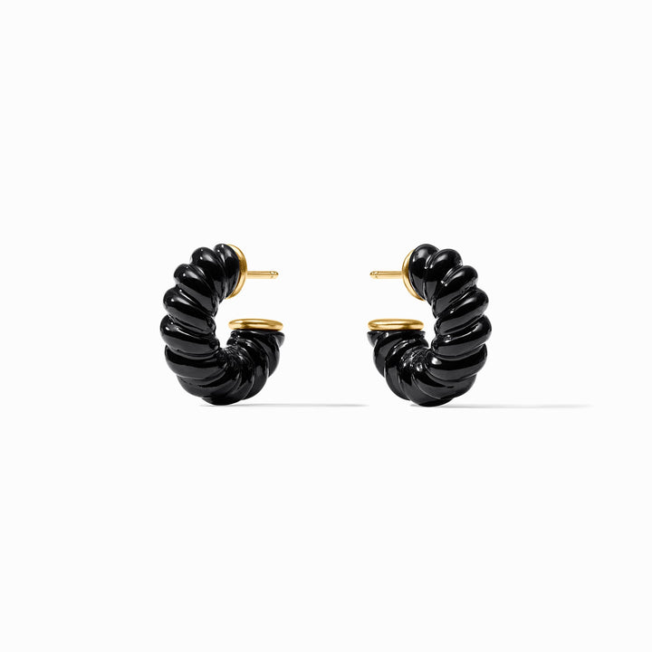 Julie Vos Ravello Hoop Obsidian Black