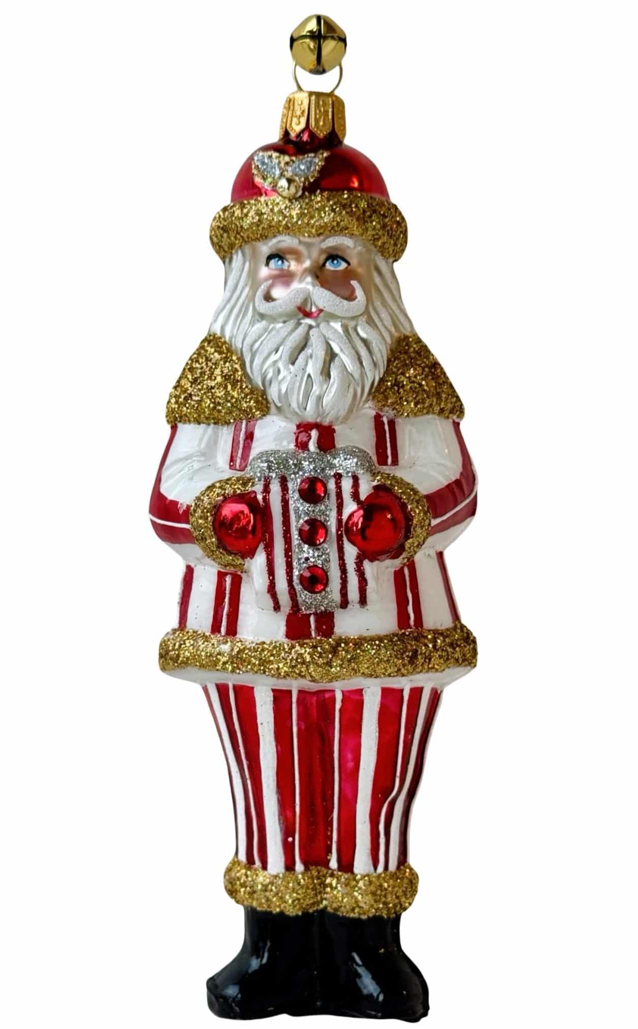 JingleNog Santa de Stripes