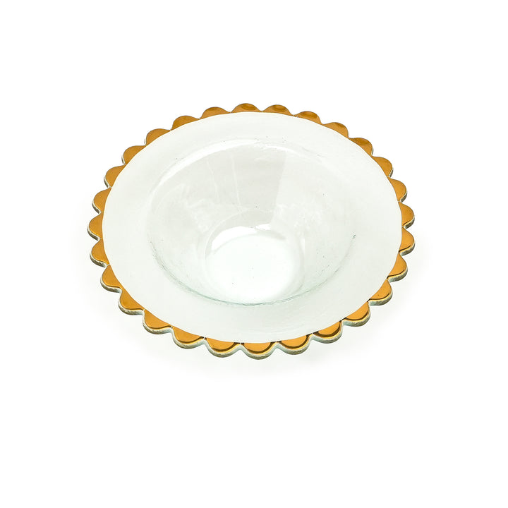 Annieglass Sweetie Wine Coaster Bowl 9"