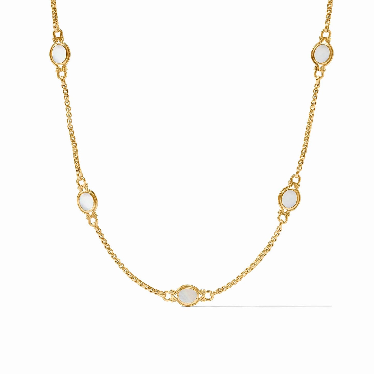 Julie Vos Saratoga Stone Station Necklace