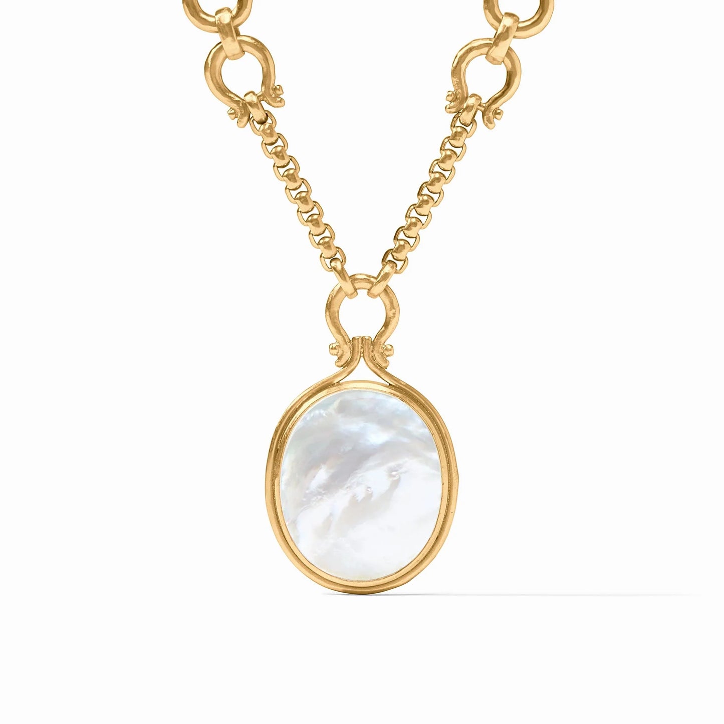 Julie Vos Saratoga Statement Necklace, Mother of Pearl