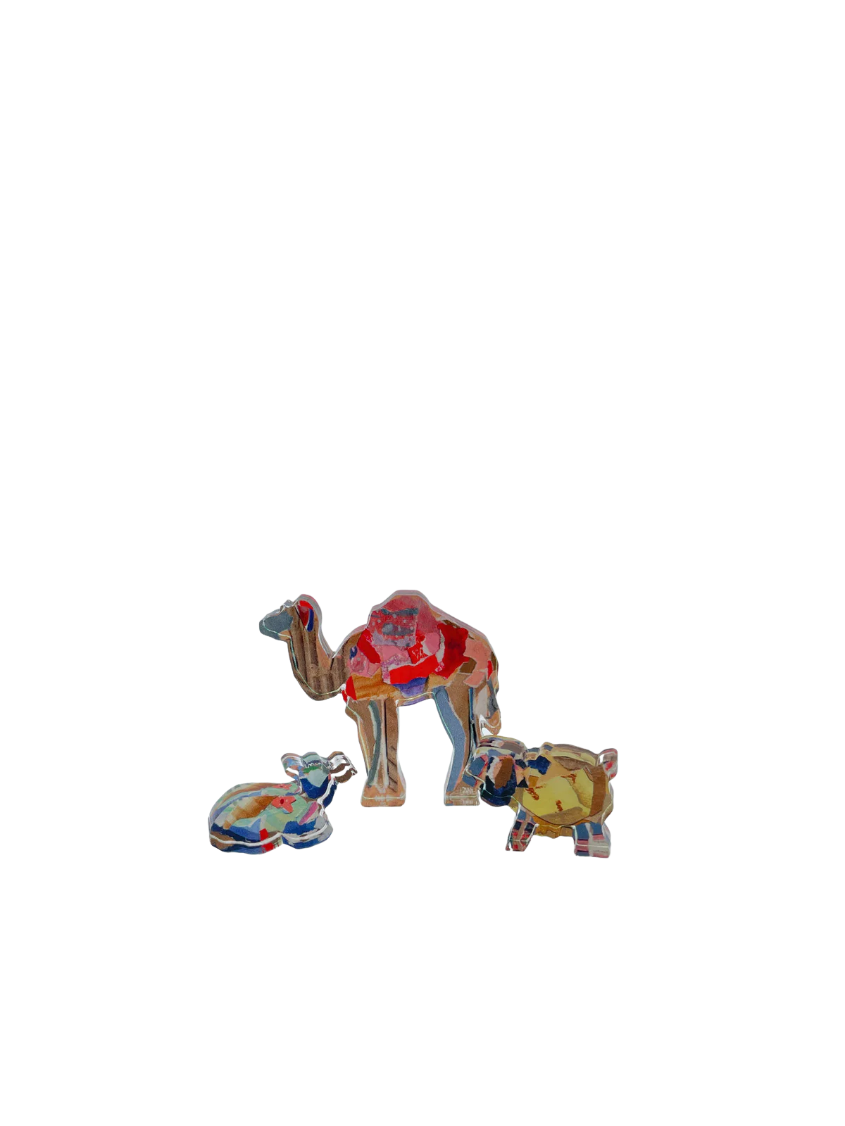 Acrylic Nativity Set Animal Add-Ons, Small