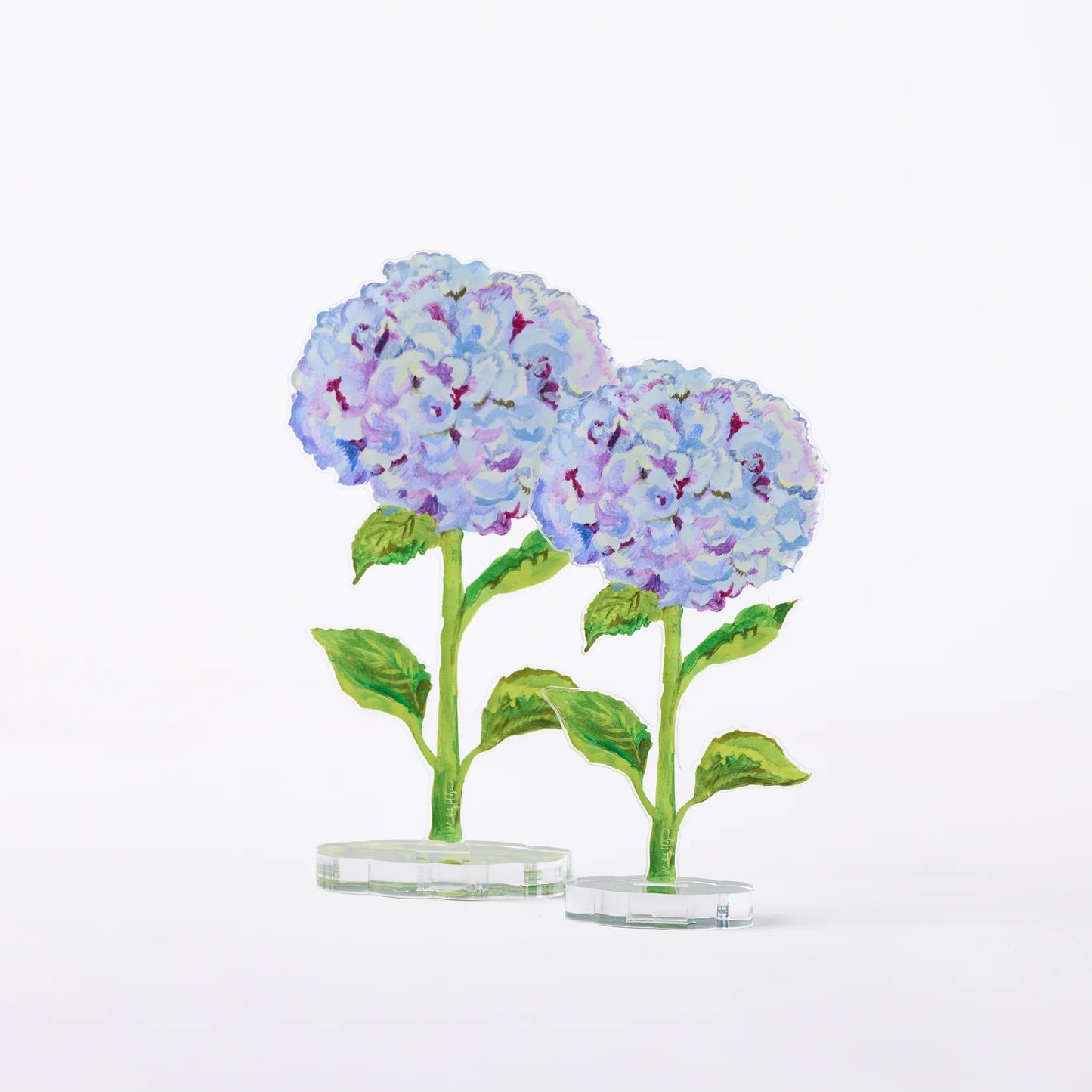 Smoky Purple Hydrangea Acrylic Single Flower