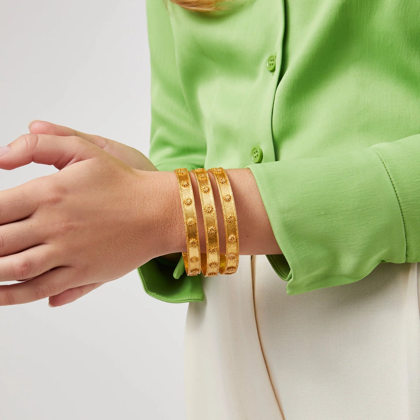 Julie Vos Soleil Stacking Bangle, Gold