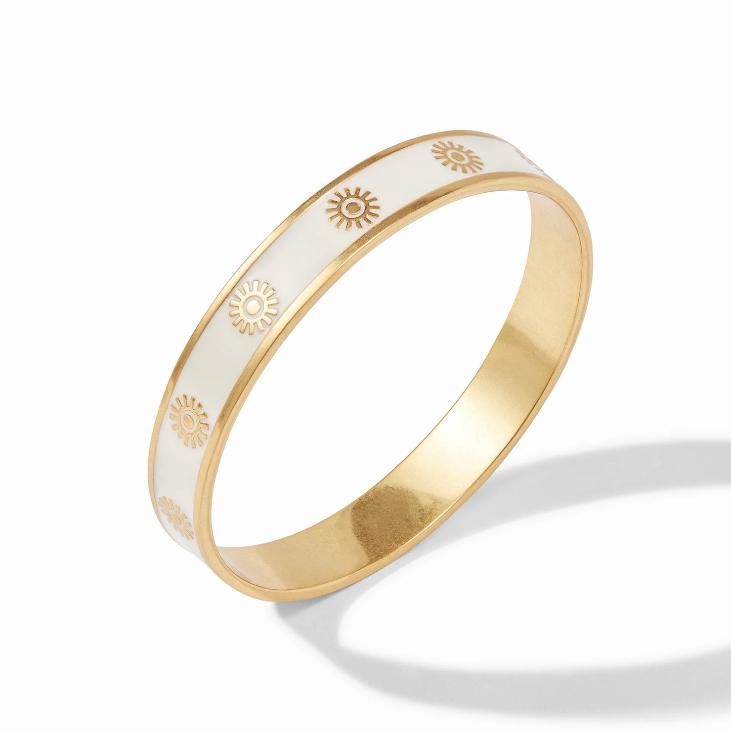 Julie Vos Soleil Bangle, Gold Ivory