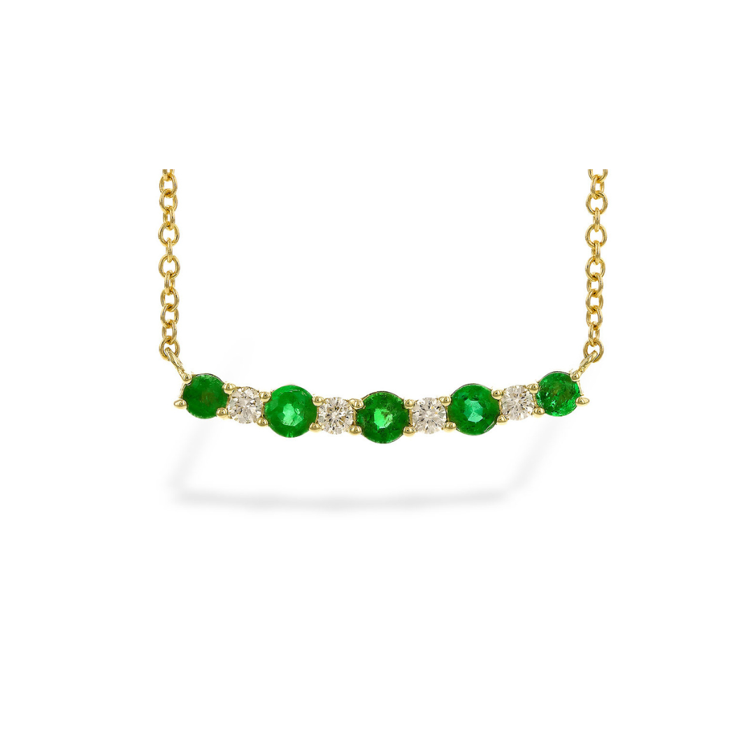 Emerald and Diamond Necklace