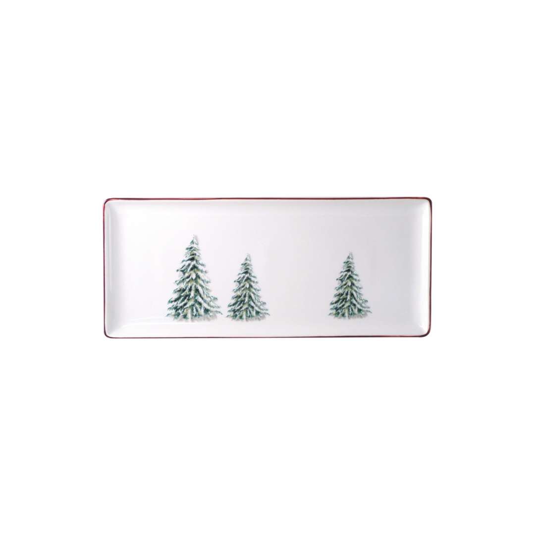 Gien Filet Noel Oblong Serving Tray