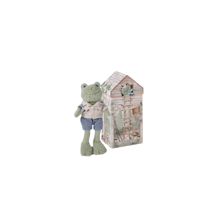 Elegant Baby Boxed Frog Plush Toy