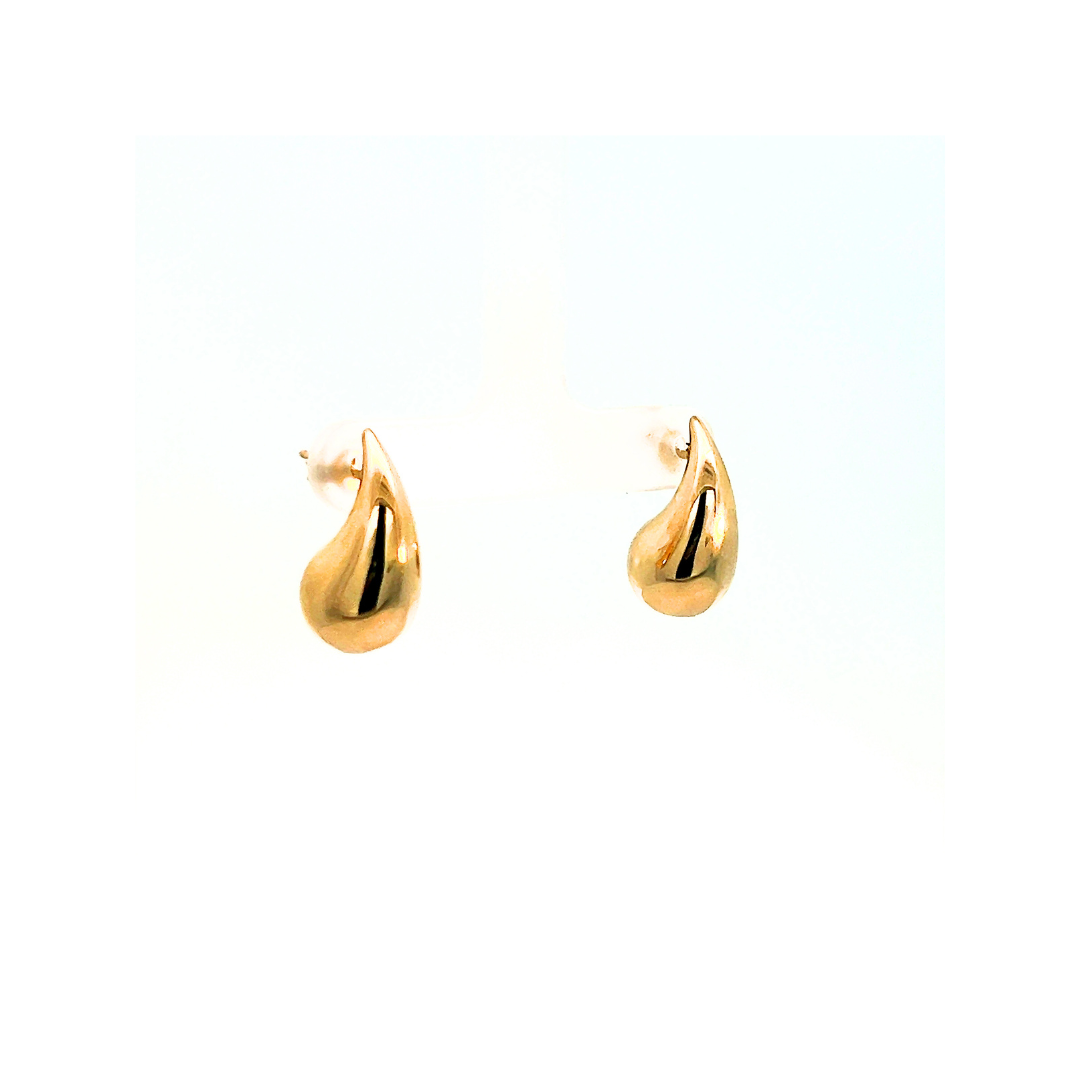 14KT Medium YG Drop Earrings