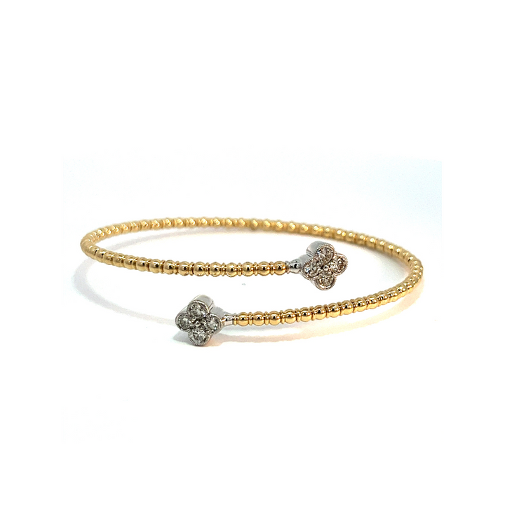 Diamond Clover Bangle