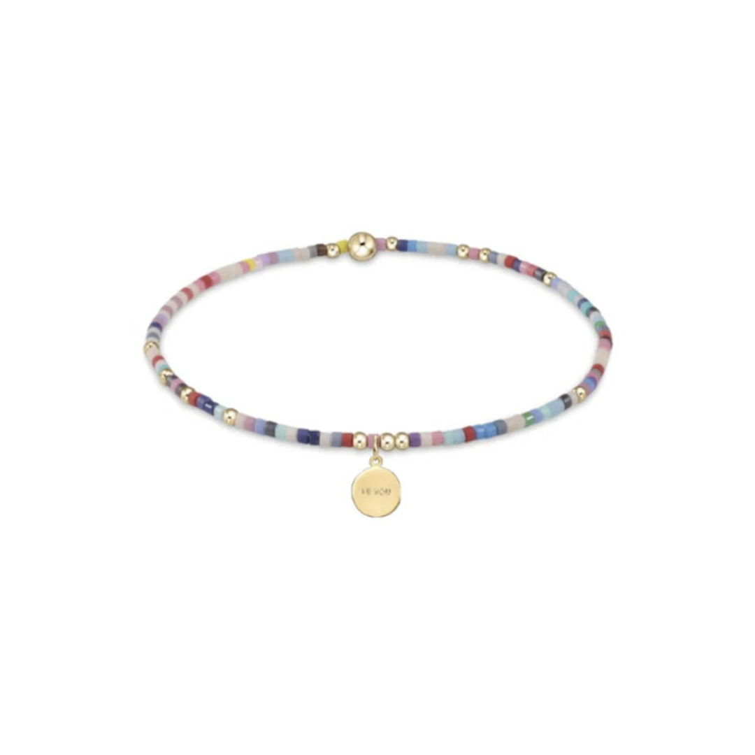enewton egirl Hope Unwritten Bracelet - be you. Small Gold Disc