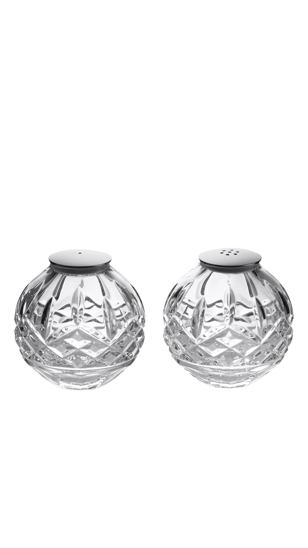 Waterford Lismore Sphere Salt and Pepper Shakers