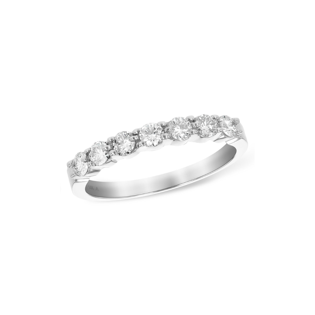 Seven Stone Diamond Band, .50ct White Gold