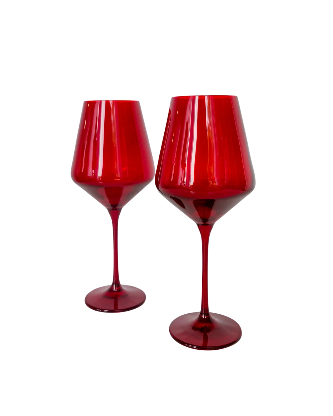 Estelle Colored Glass, Wine Glasses, Set of 2