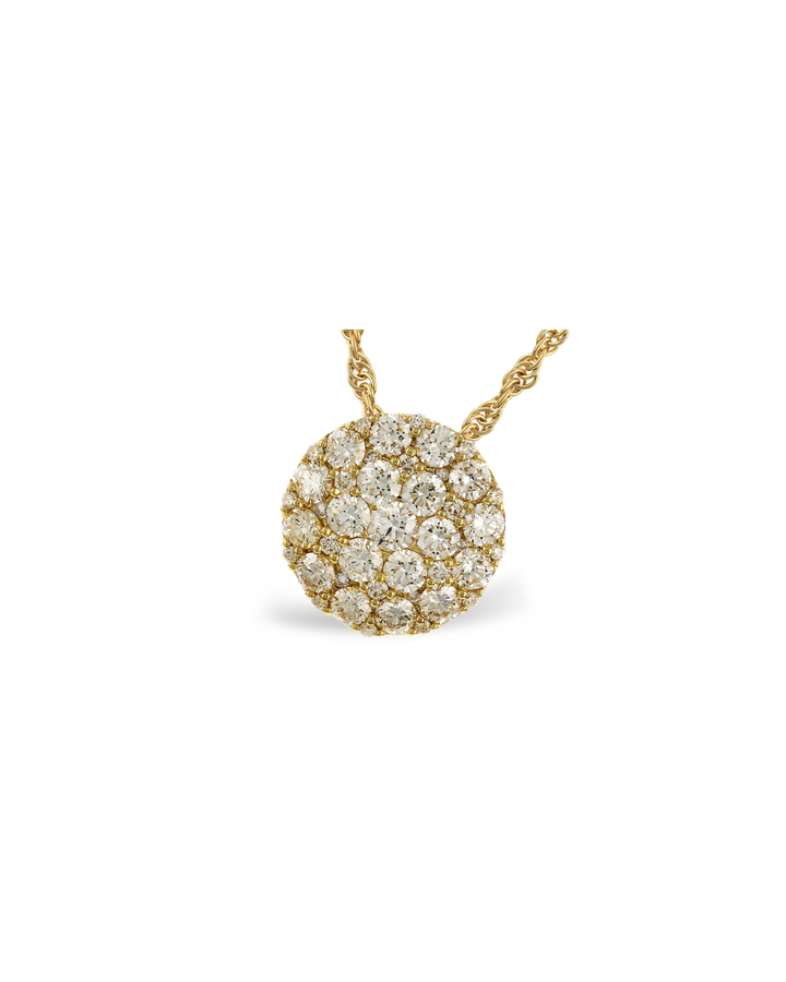 14KY Diamond Cluster Pendant