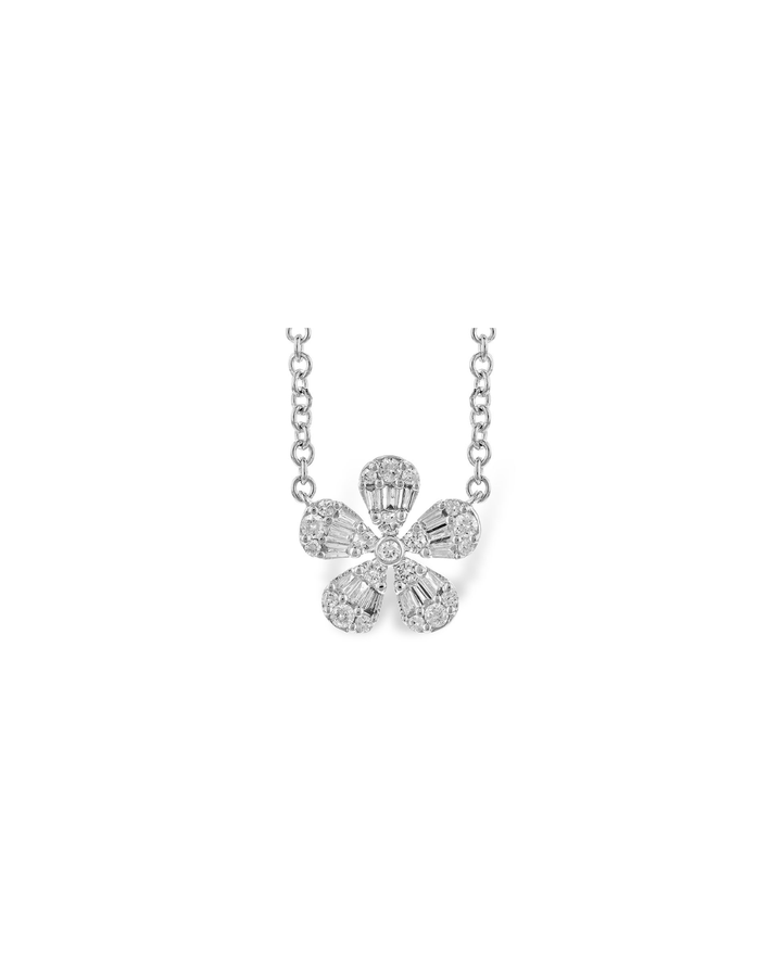 Diamond Flower Necklace