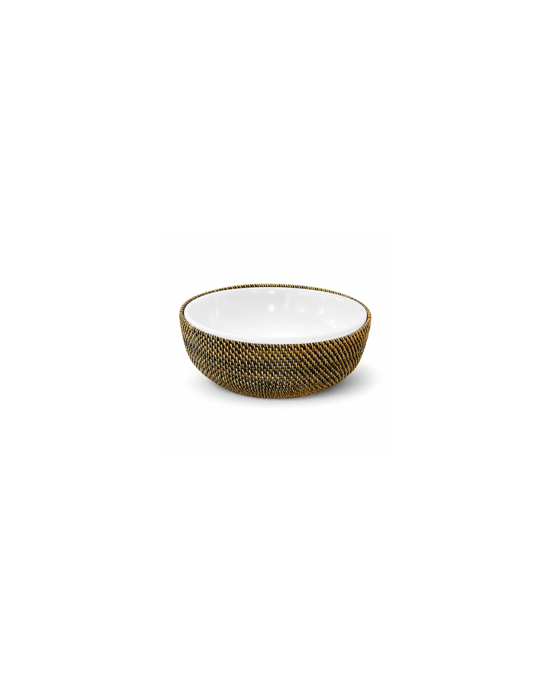 Round Serving Bowl with Stoneware Bowl, Medium 2.1qt