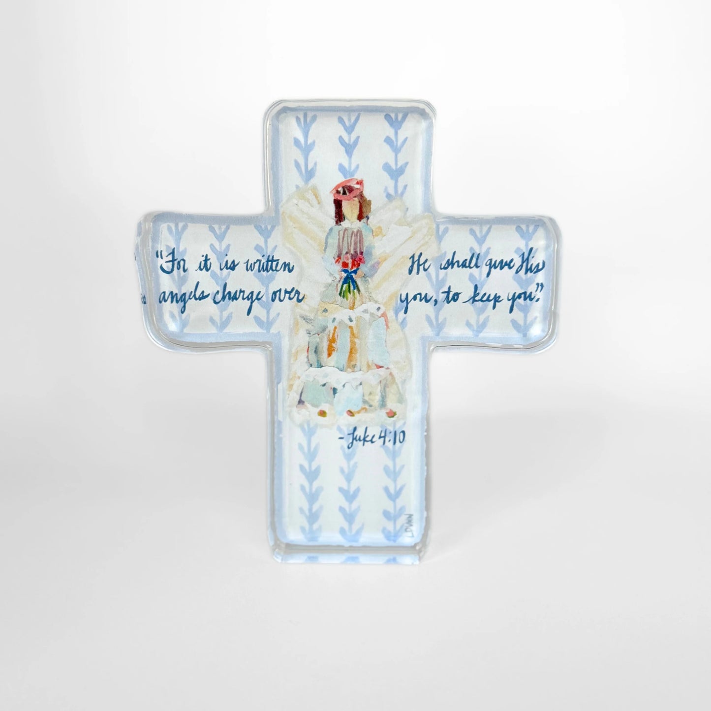 Angels to Watch Over Us Acrylic Cross