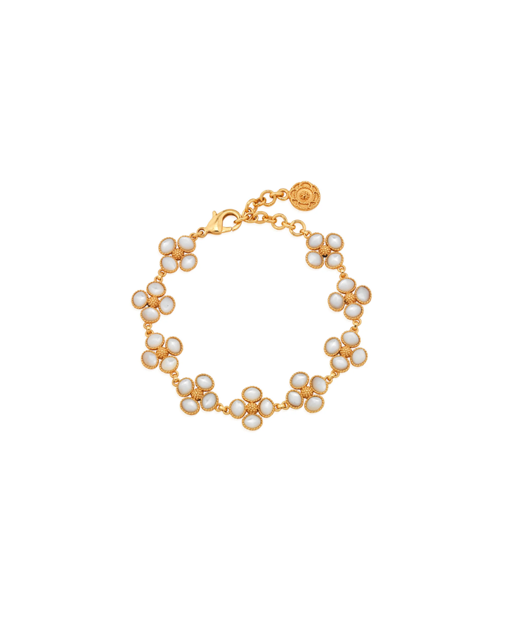 Clover Link Bracelet, 7"+2" - MOP