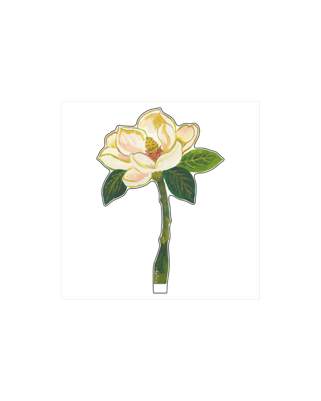 Kimberly Hodge Magnolia Small Acrylic Single Flower