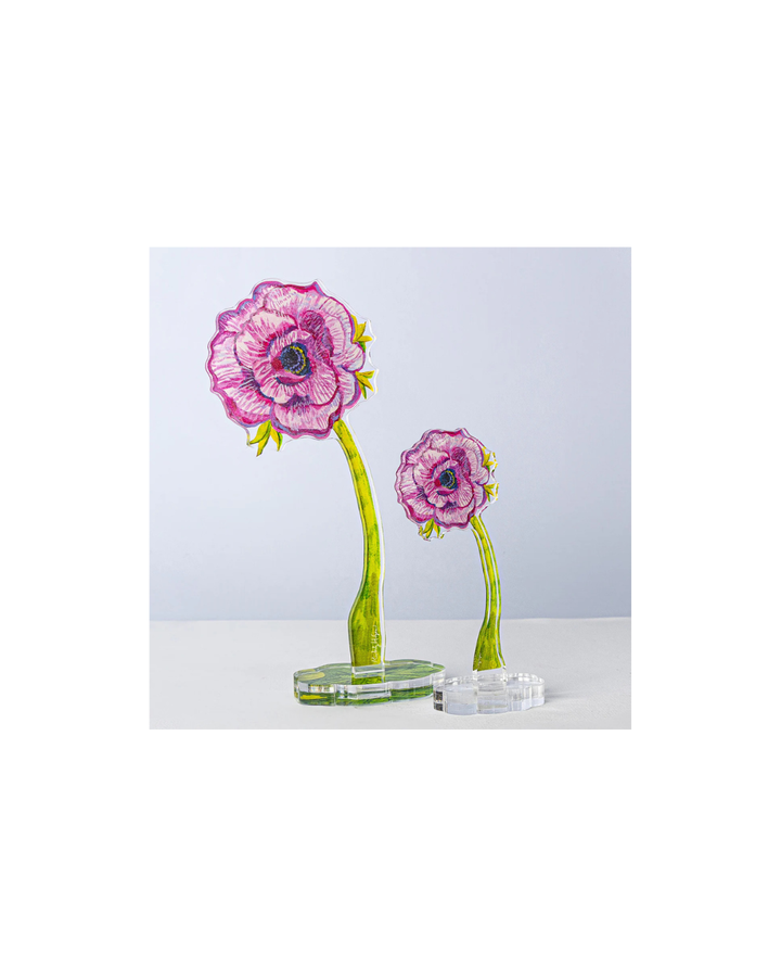 Kimberly Hodge Small Acrylic Striped Anemone