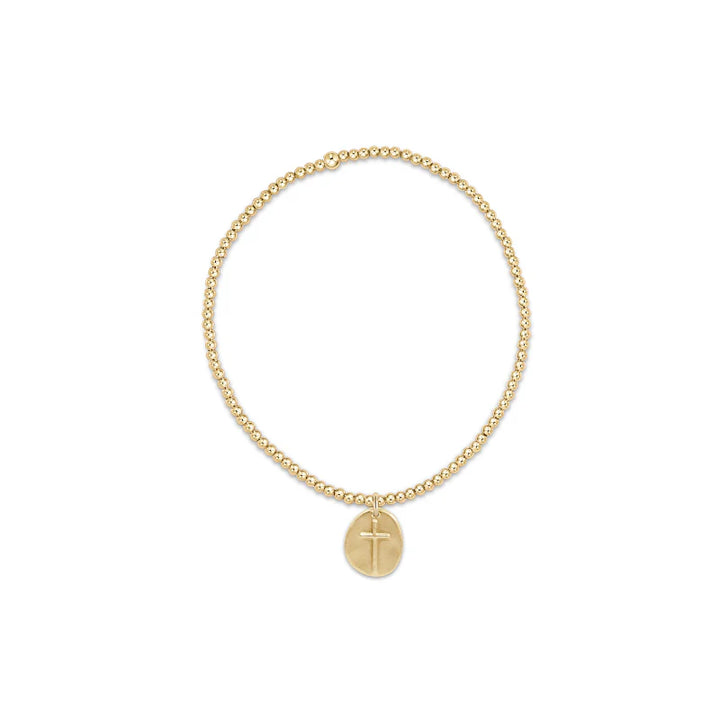 enewton Classic Gold 2mm Bead Bracelet - Inspire Small Gold Charm