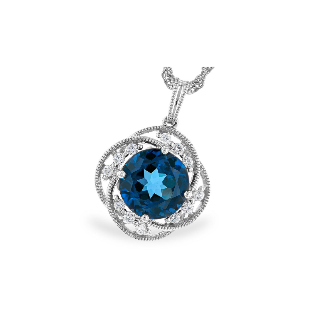 London Blue Topaz Necklace