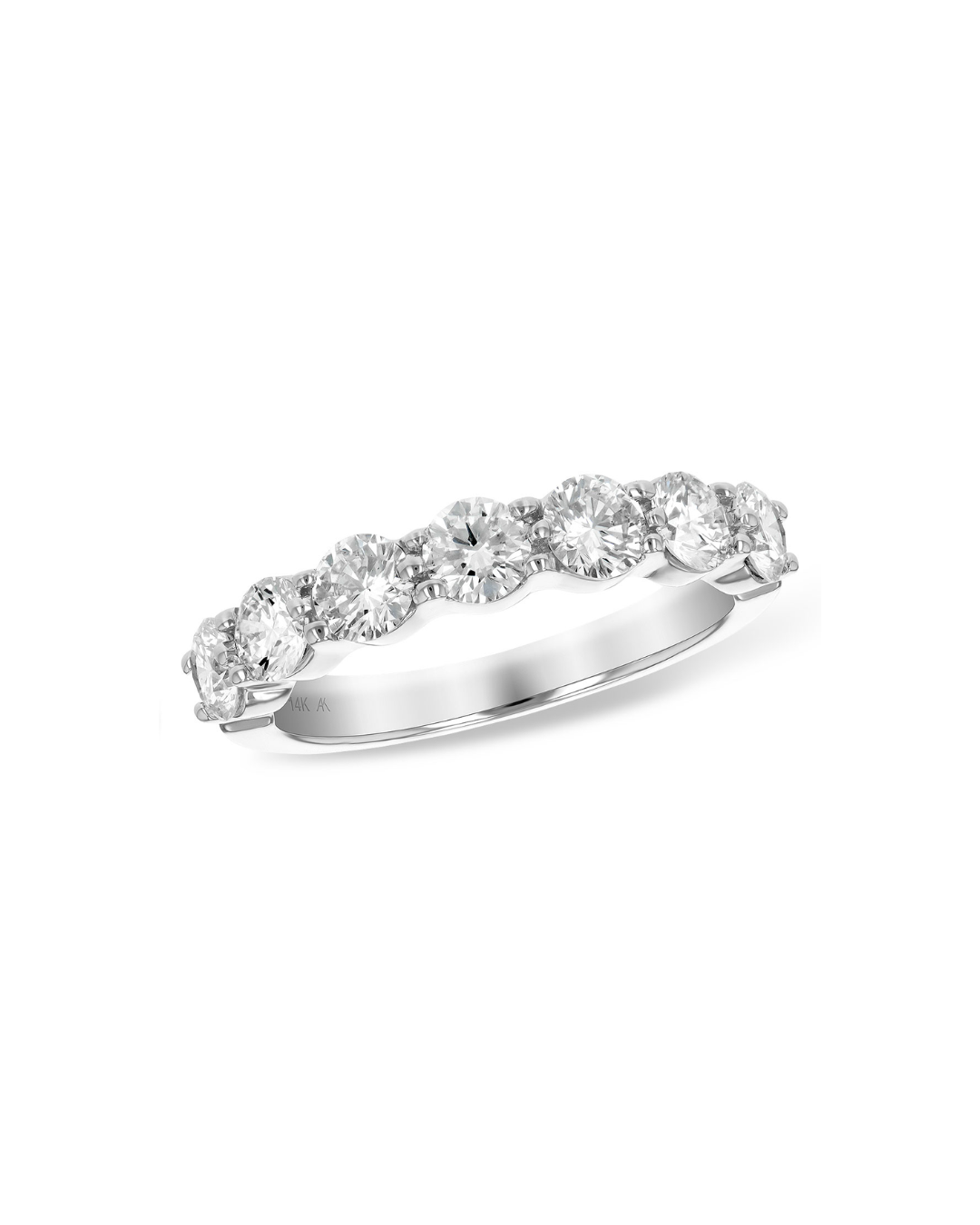 14KY 7 Stone Diamond Band