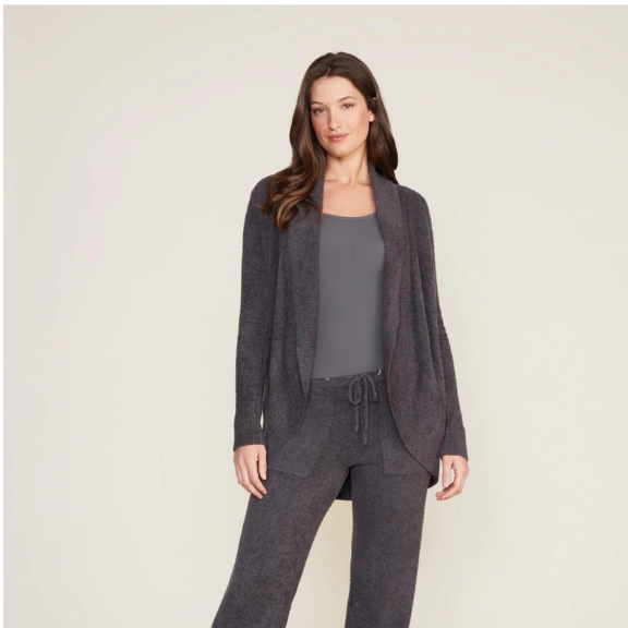 Barefoot Dreams CozyChic Lite Circle Cardigan - Carbon