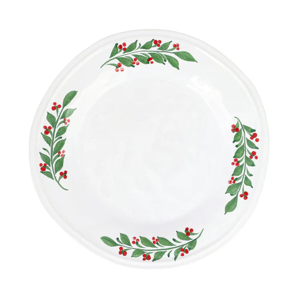 Vietri Aria Holiday Dinner Plate