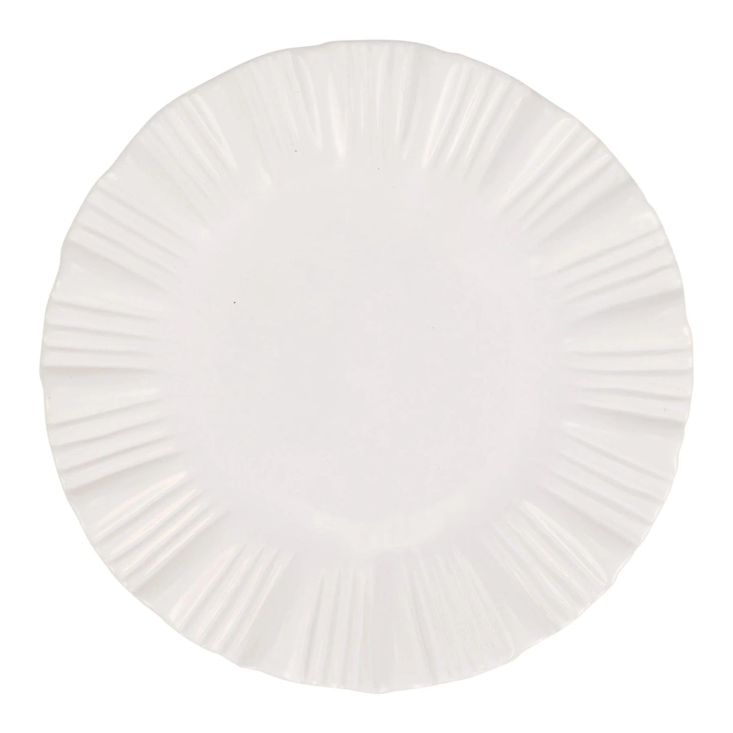 Vietri Bari White Small Round Platter