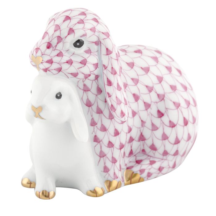 Herend Cuddling Bunnies