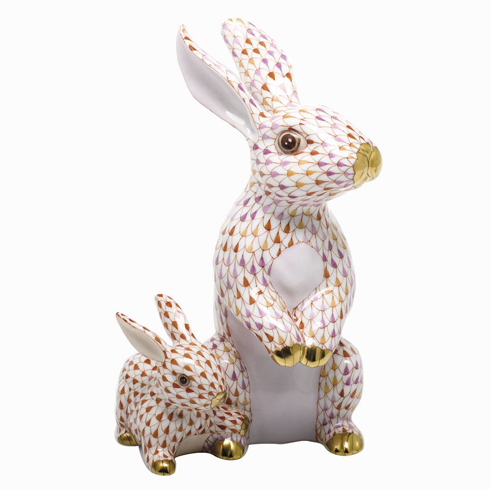 Herend Reserve Collection, Bunny with Babe