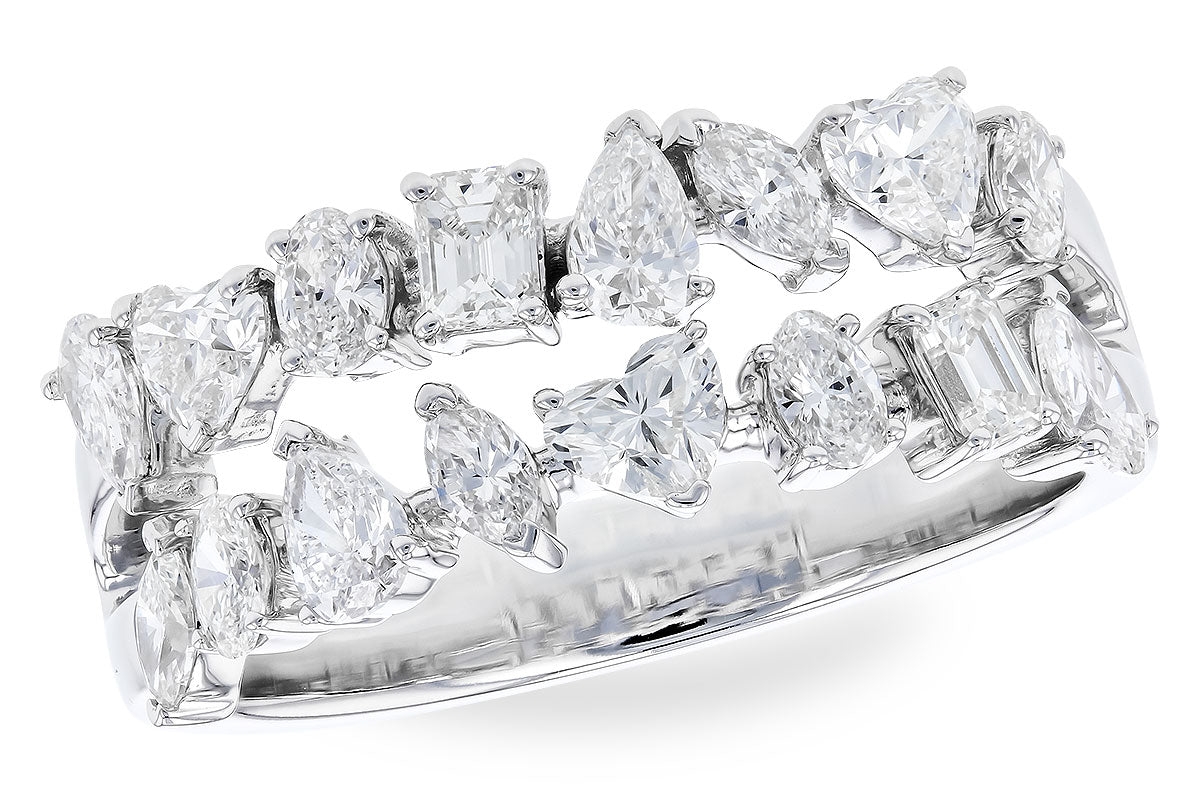 14KW Fancy Cut Double Diamond Ring