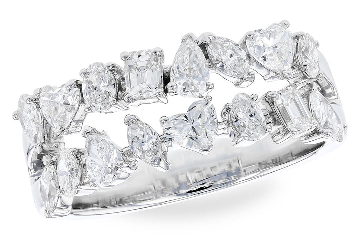 14KW Fancy Cut Double Diamond Ring