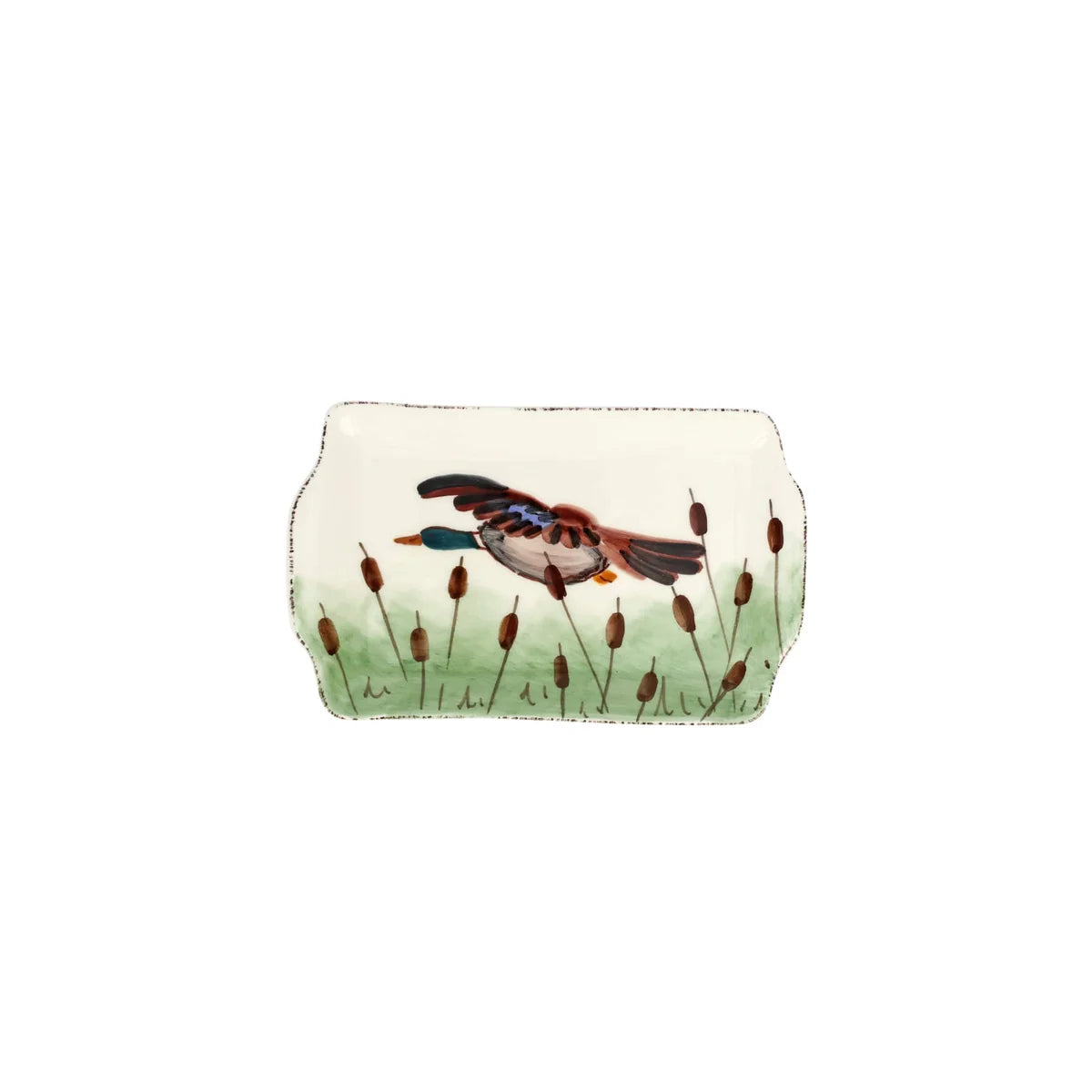 Vietri Wildlife Mallard Rectangular Plate